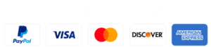 Secure payments with Visa, Mastercard, and more.